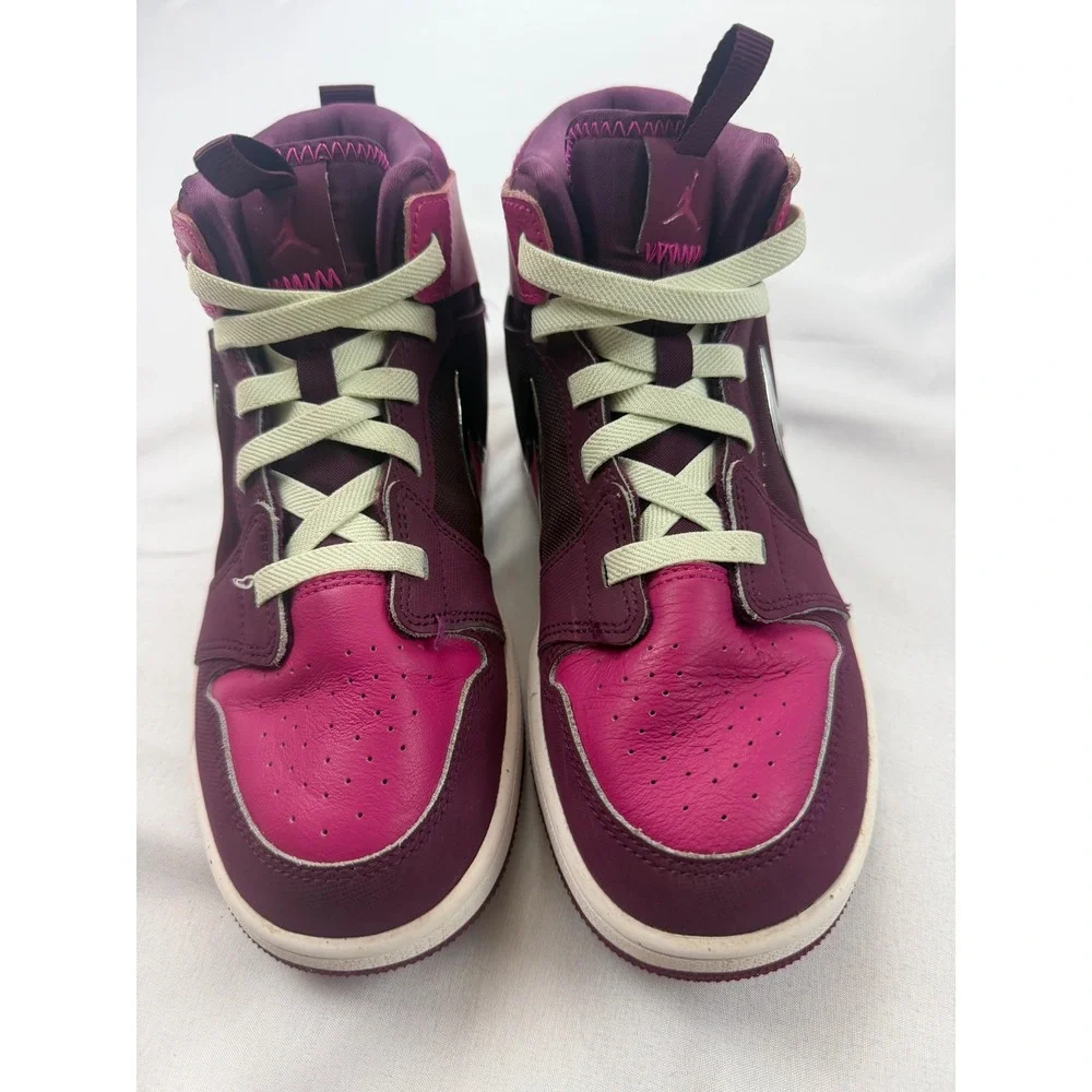 Jordan Stadium 90 EasyOn Kids Size 3Y Pink Purple Metallic Silver FQ1282-600